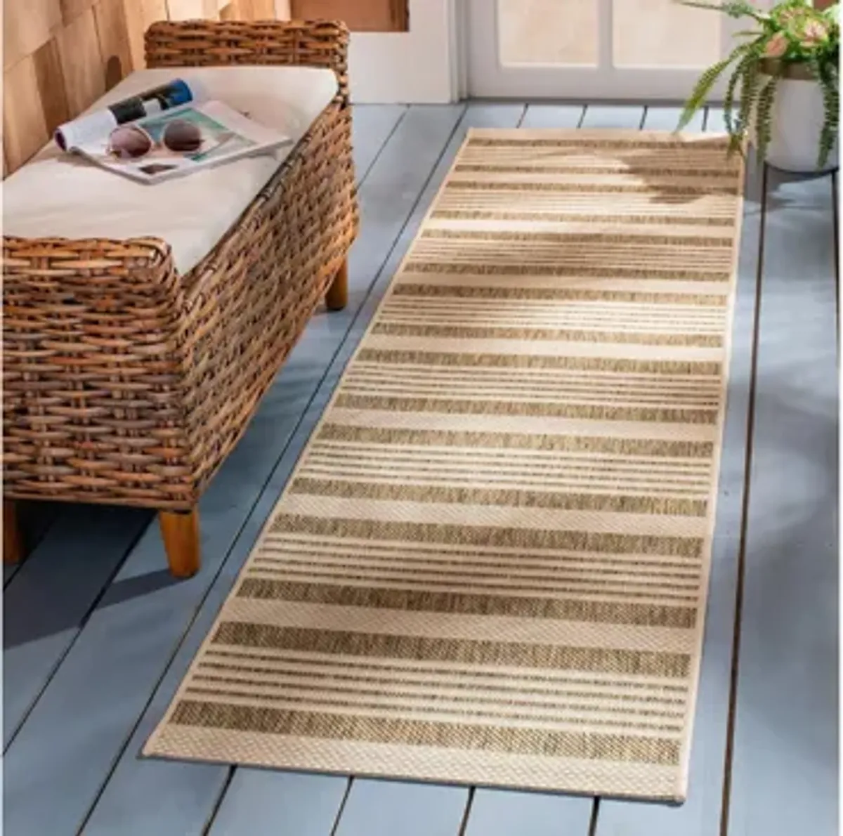 Courtyard Indoor/Outdoor Runner Rug