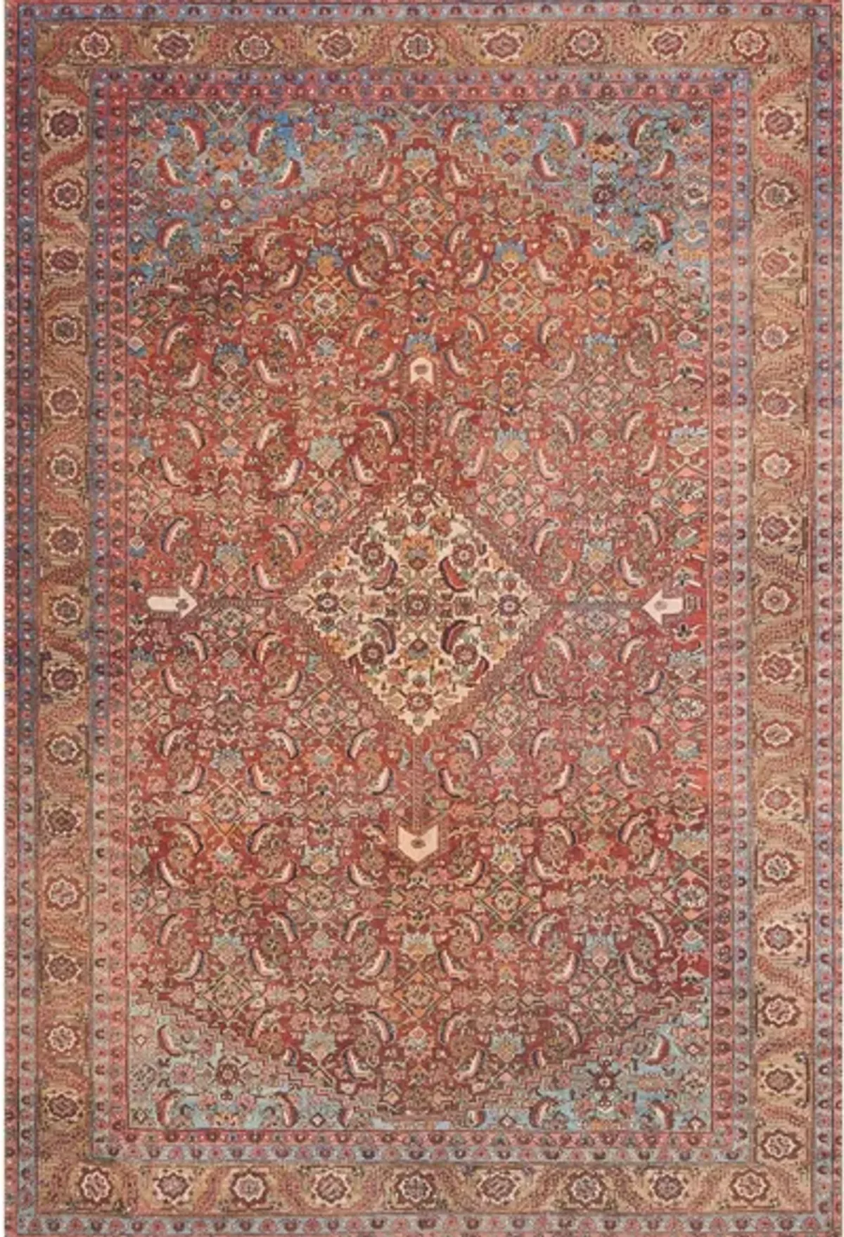 Loren Area Rug in Red/Multi by Loloi Rugs