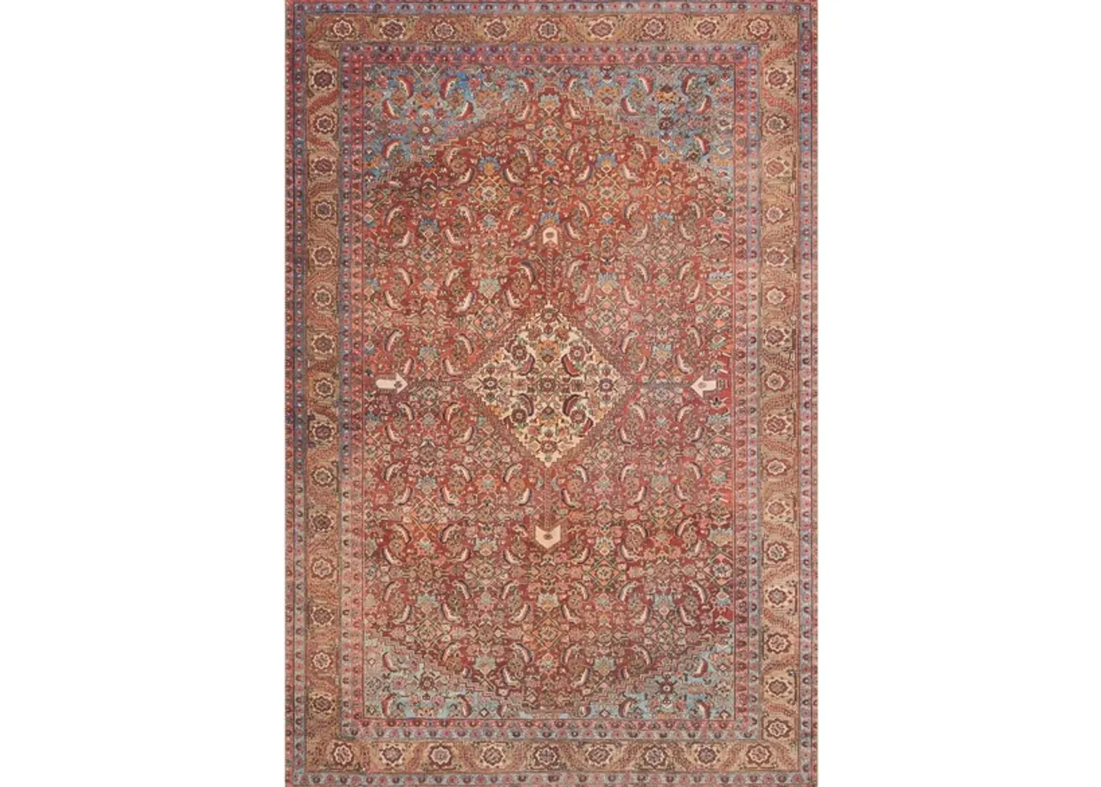 Loren Area Rug in Red/Multi by Loloi Rugs