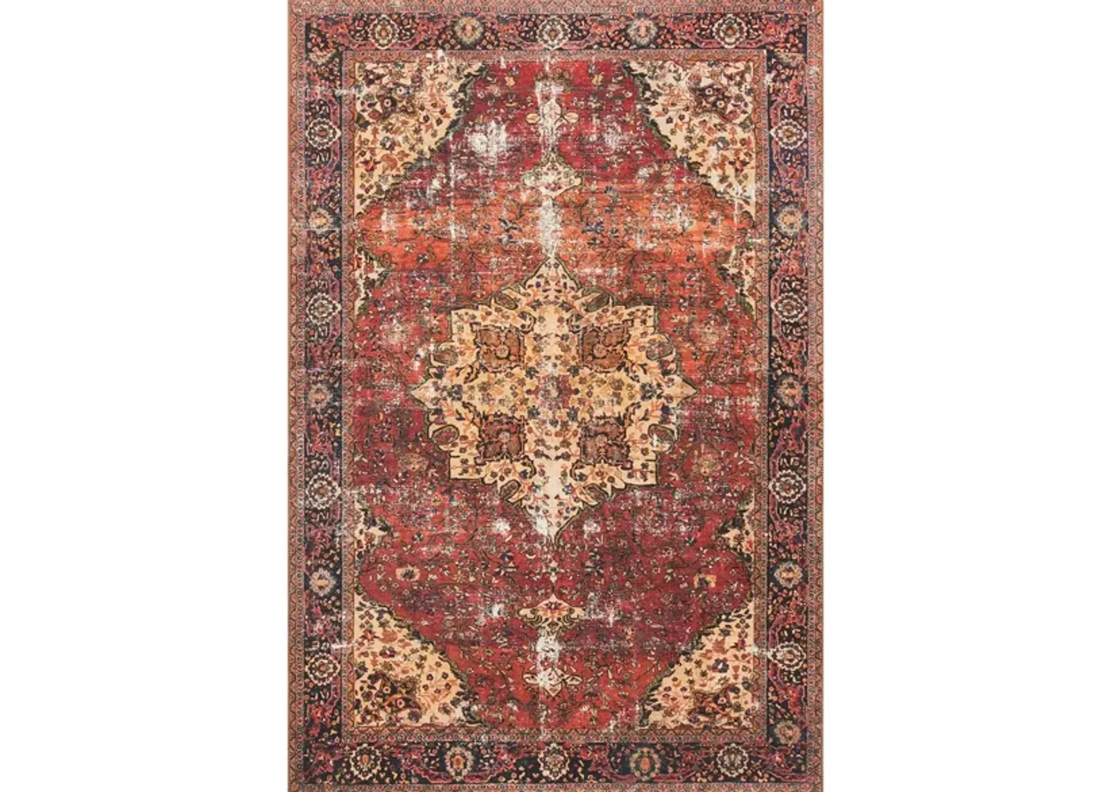 Loren Area Rug in Red/Navy by Loloi Rugs