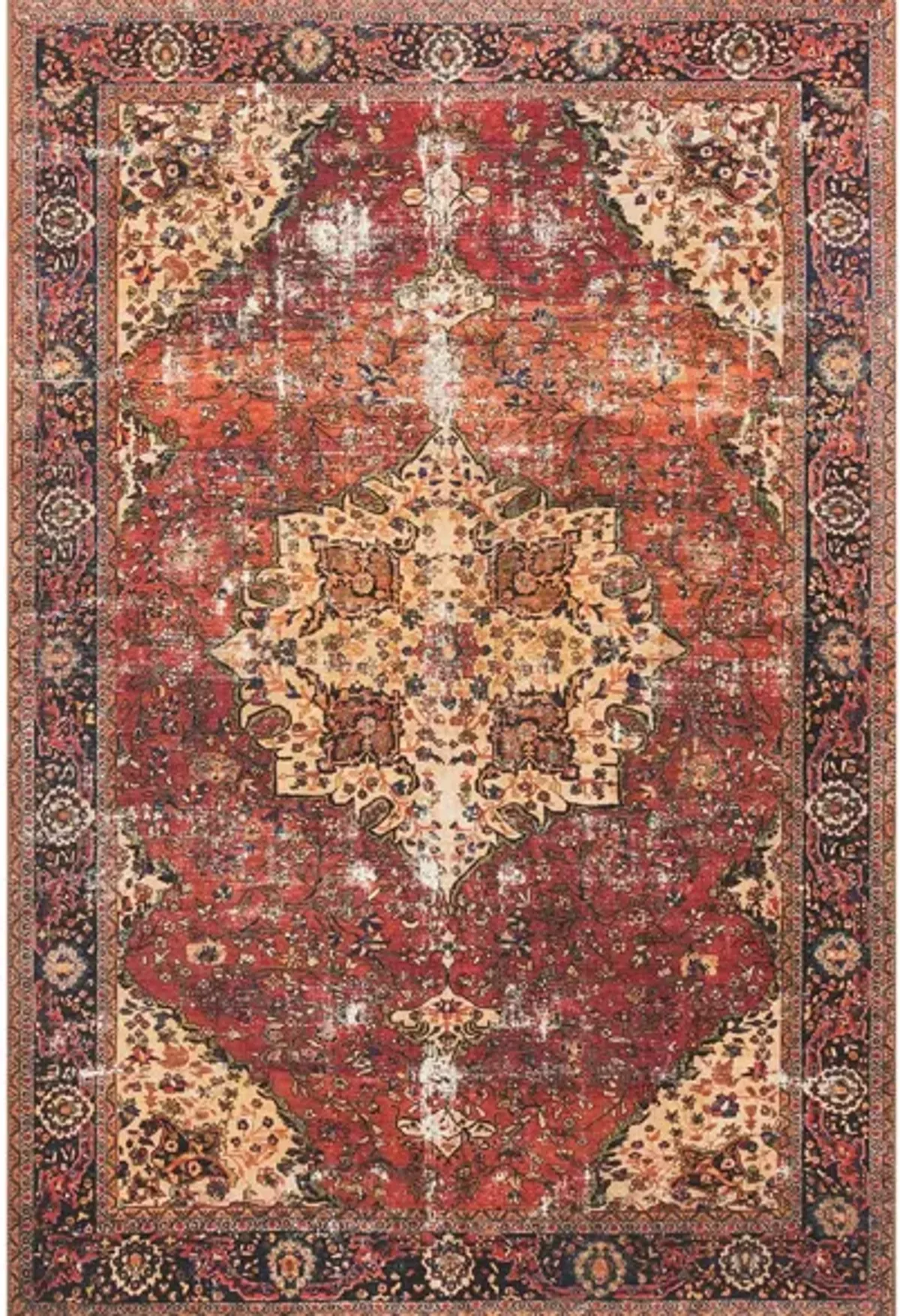 Loren Area Rug in Red/Navy by Loloi Rugs