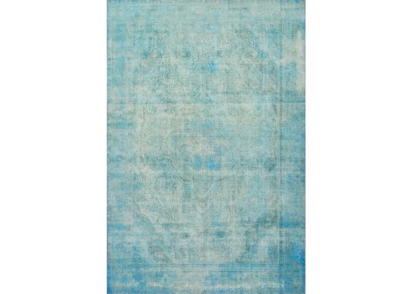 Loren Runner Rug in Aqua by Loloi Rugs