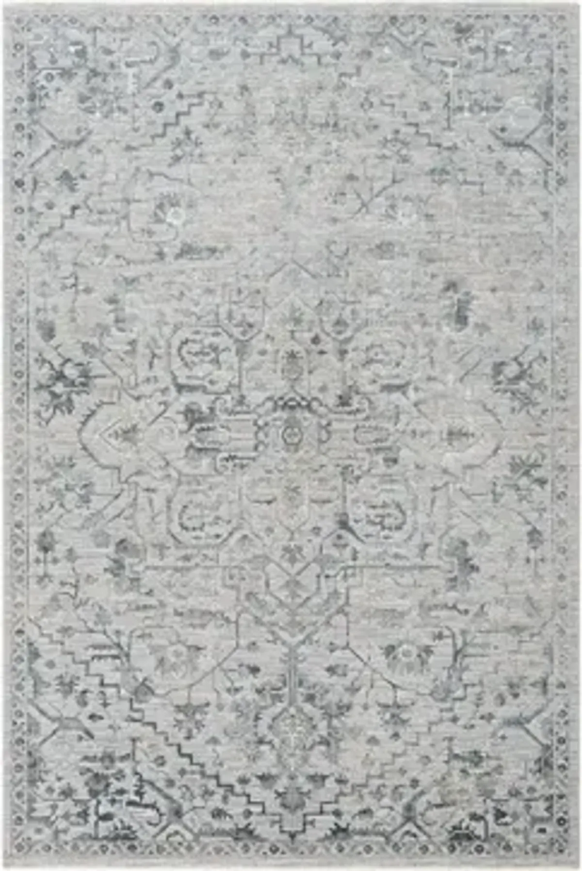 Glynn Brunswick Area Rug in Blue, Cream by Surya