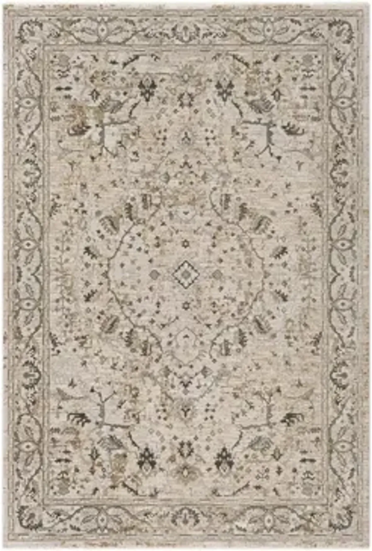 Glynn Malkier Area Rug in Beige, Sage, Dark Green by Surya