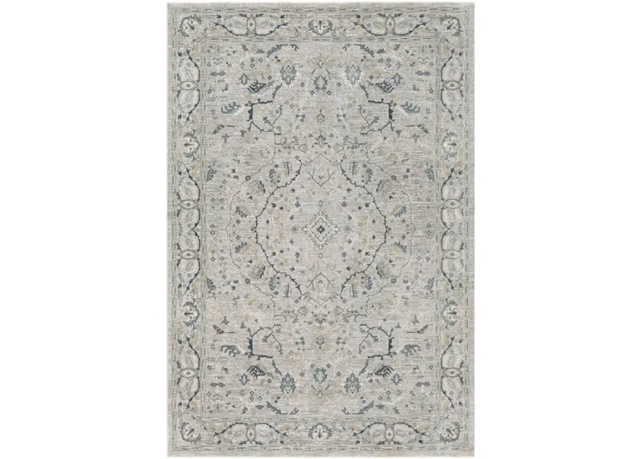 Glynn Seachan Area Rug in Green, Sage, Denim, Beige by Surya