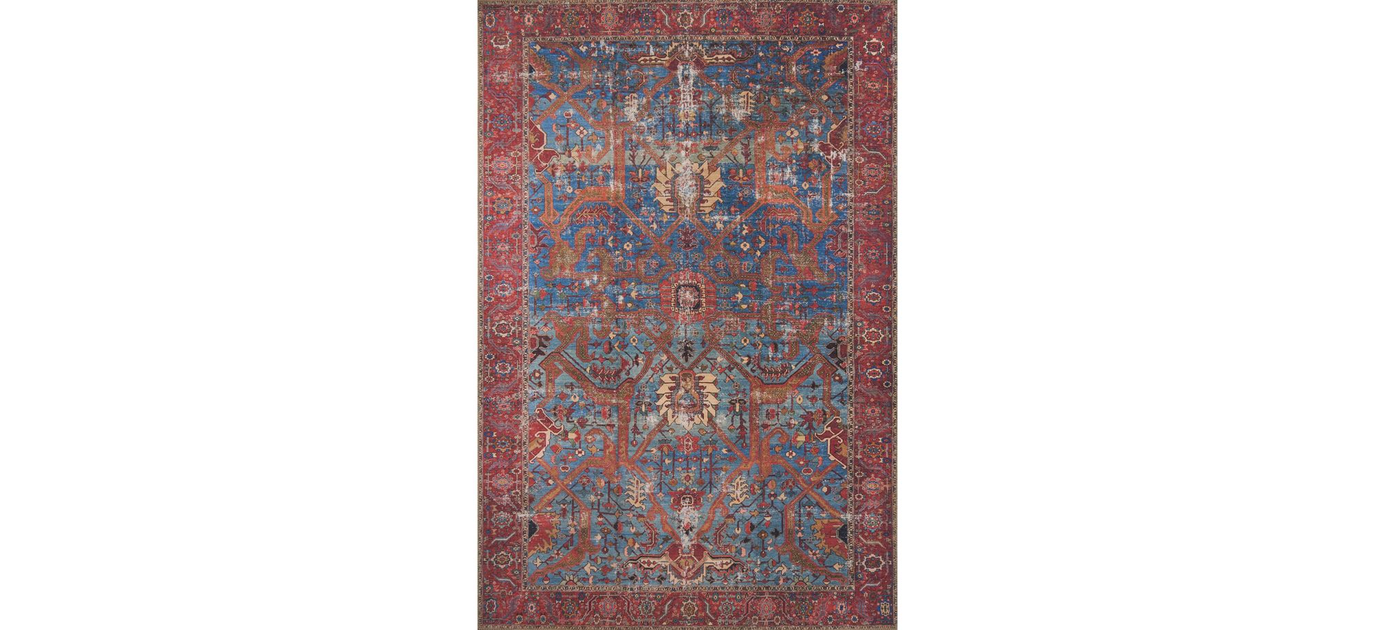 Loren Area Rug in Blue/Red by Loloi Rugs