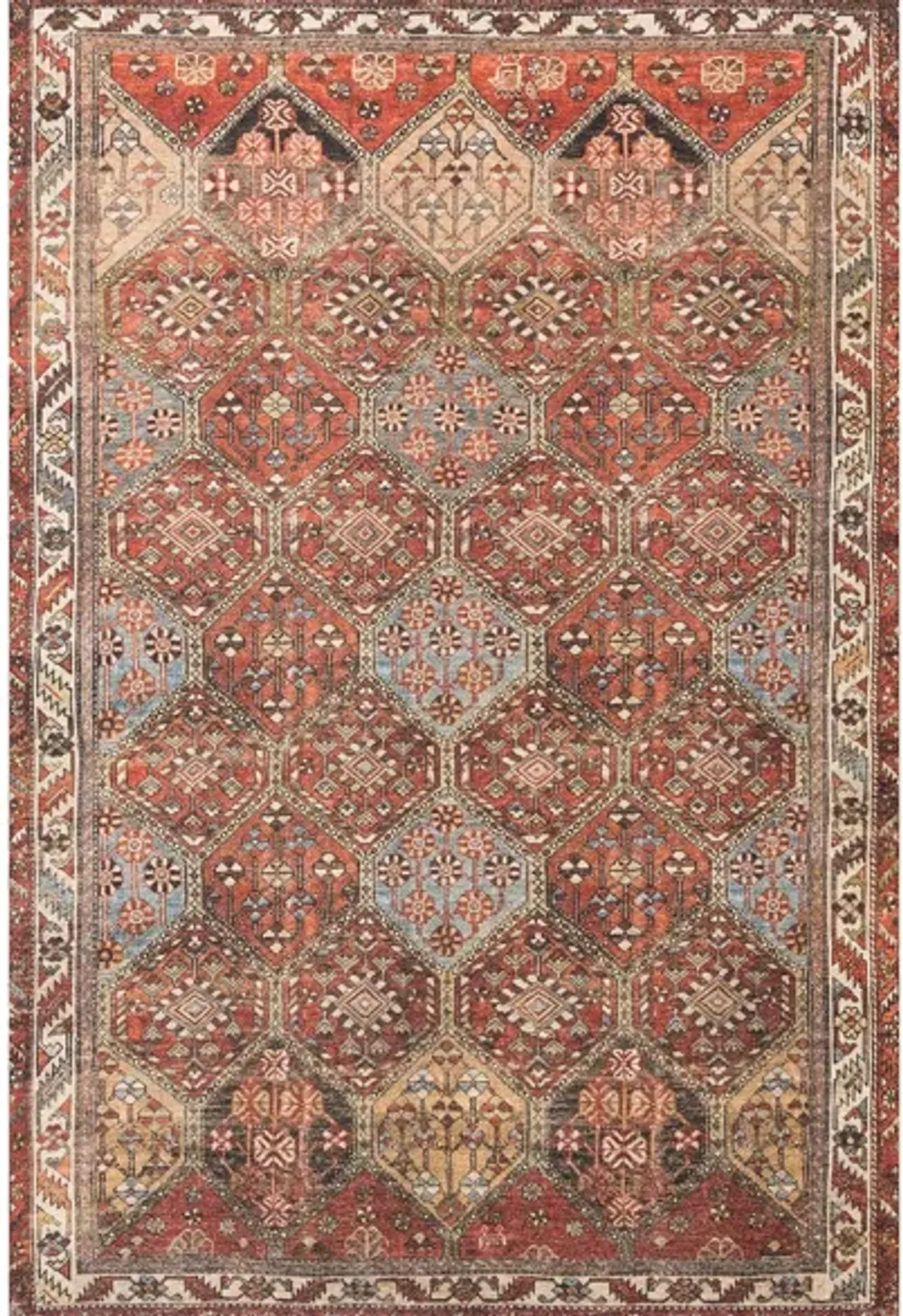 Loren Runner Rug in Spice/Multi by Loloi Rugs