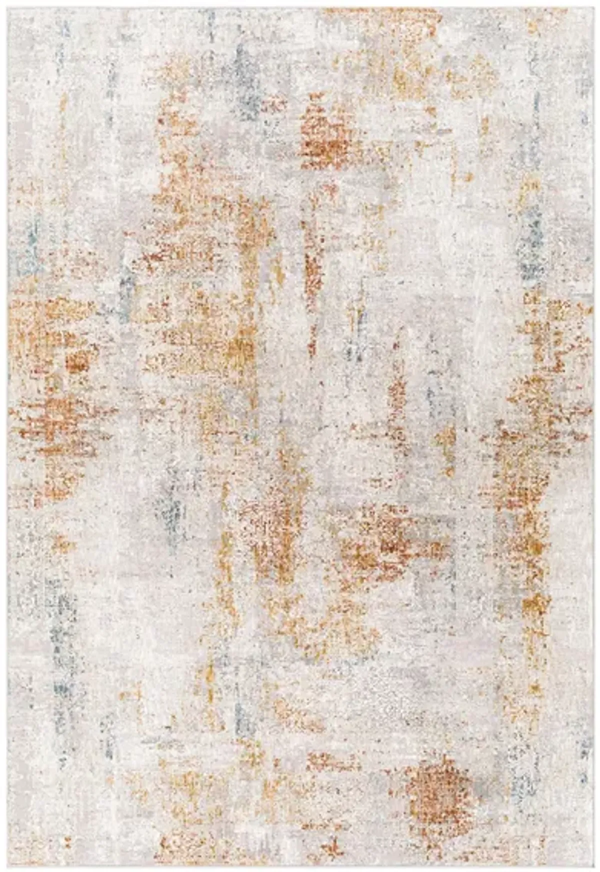 Carmel Rug in Aqua, Camel, Clay, Light Gray, Mustard, Taupe, White by Surya