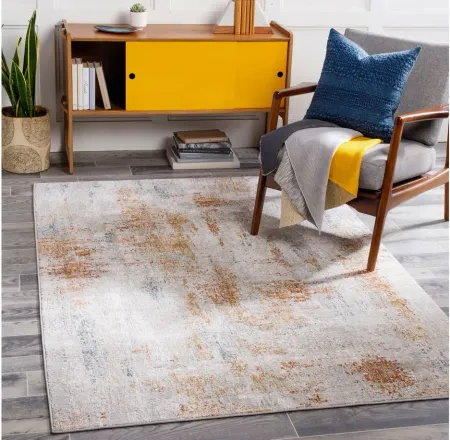 Carmel Rug in Aqua, Camel, Clay, Light Gray, Mustard, Taupe, White by Surya