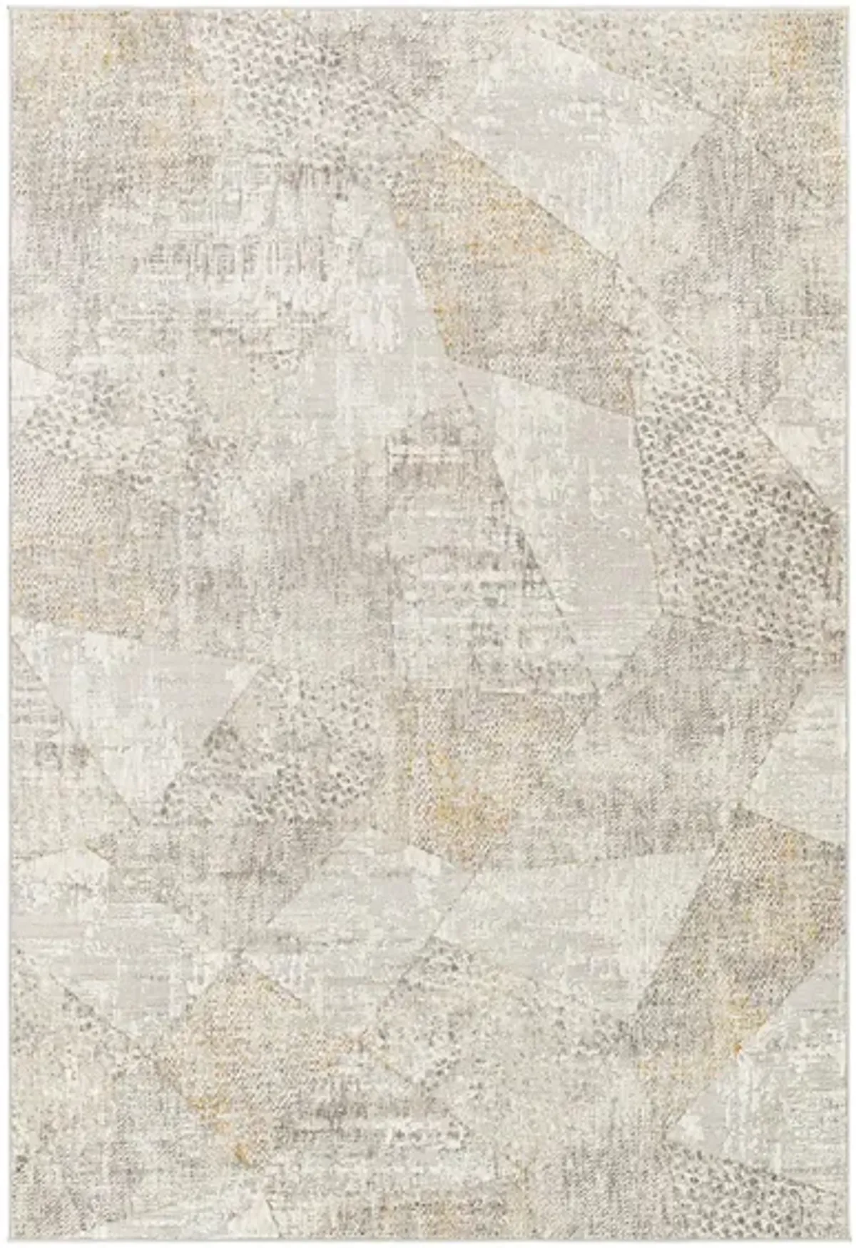 Carmel Rug in Ivory, Light Gray, Medium Gray, Taupe, White by Surya