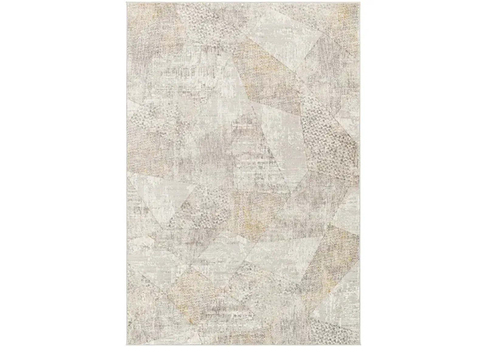 Carmel Rug in Ivory, Light Gray, Medium Gray, Taupe, White by Surya