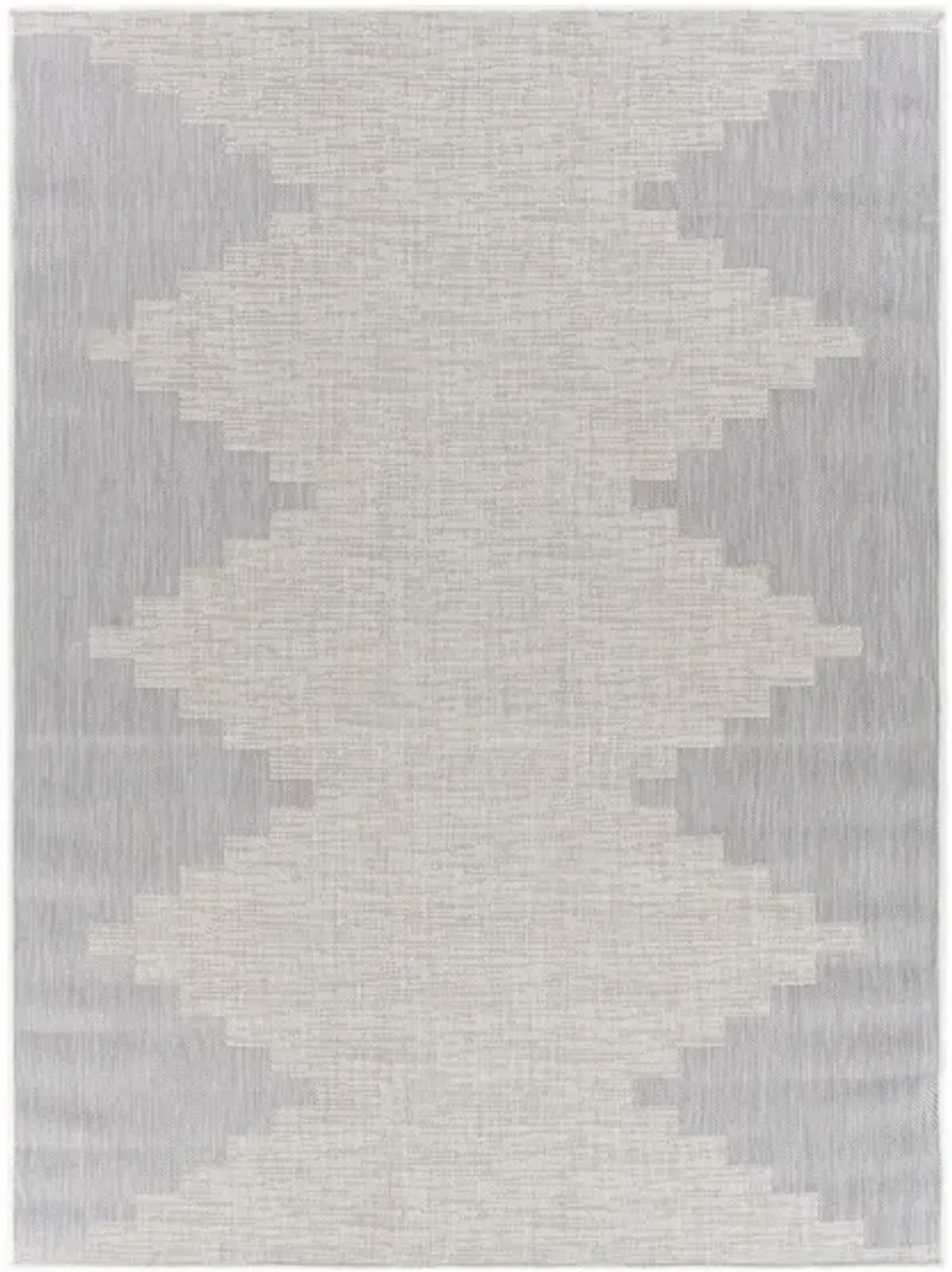 Malibu Topanga Indoor/Outdoor Area Rug in Ivory, Gray by Surya