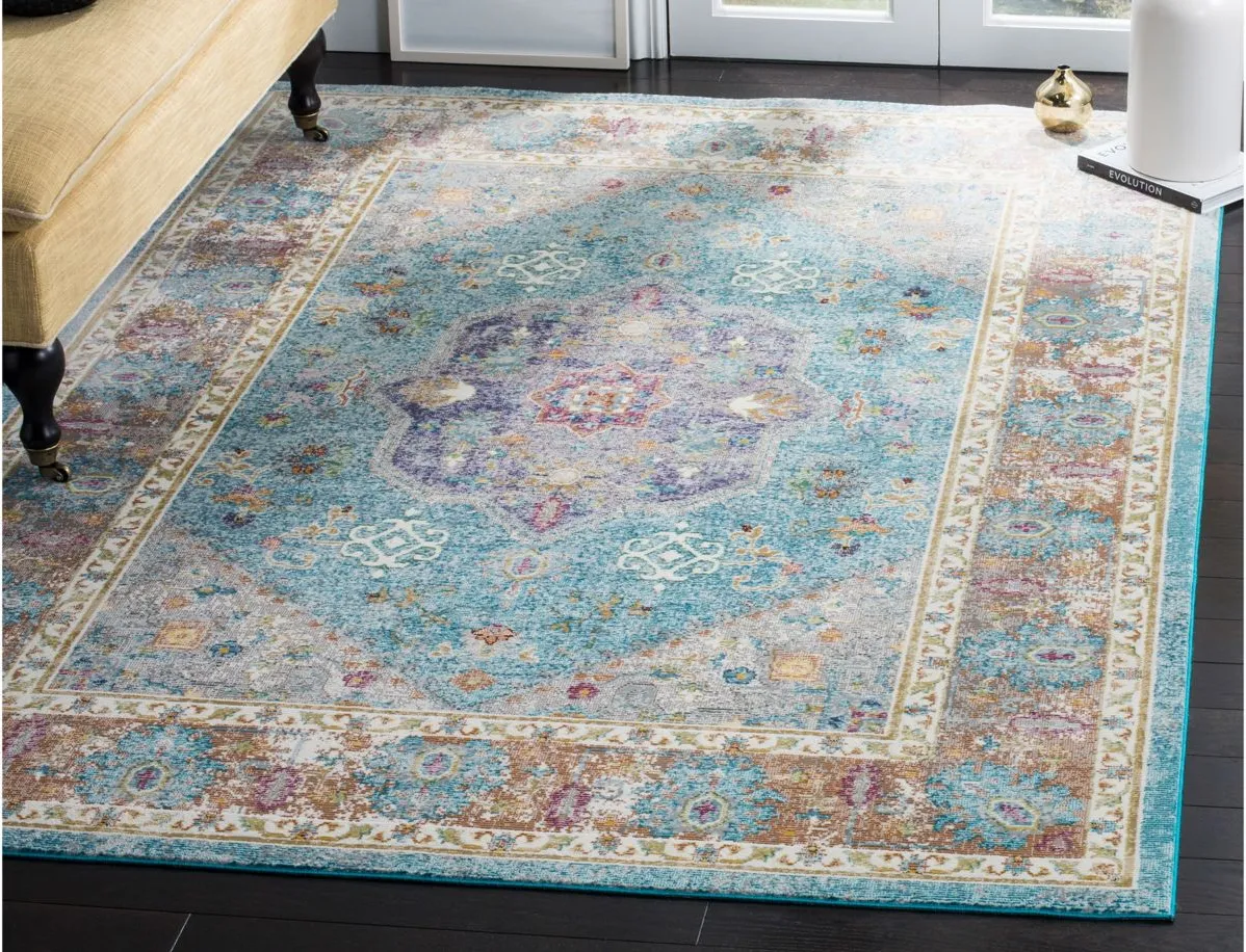 Aria Area Rug in Blue / Creme by Safavieh