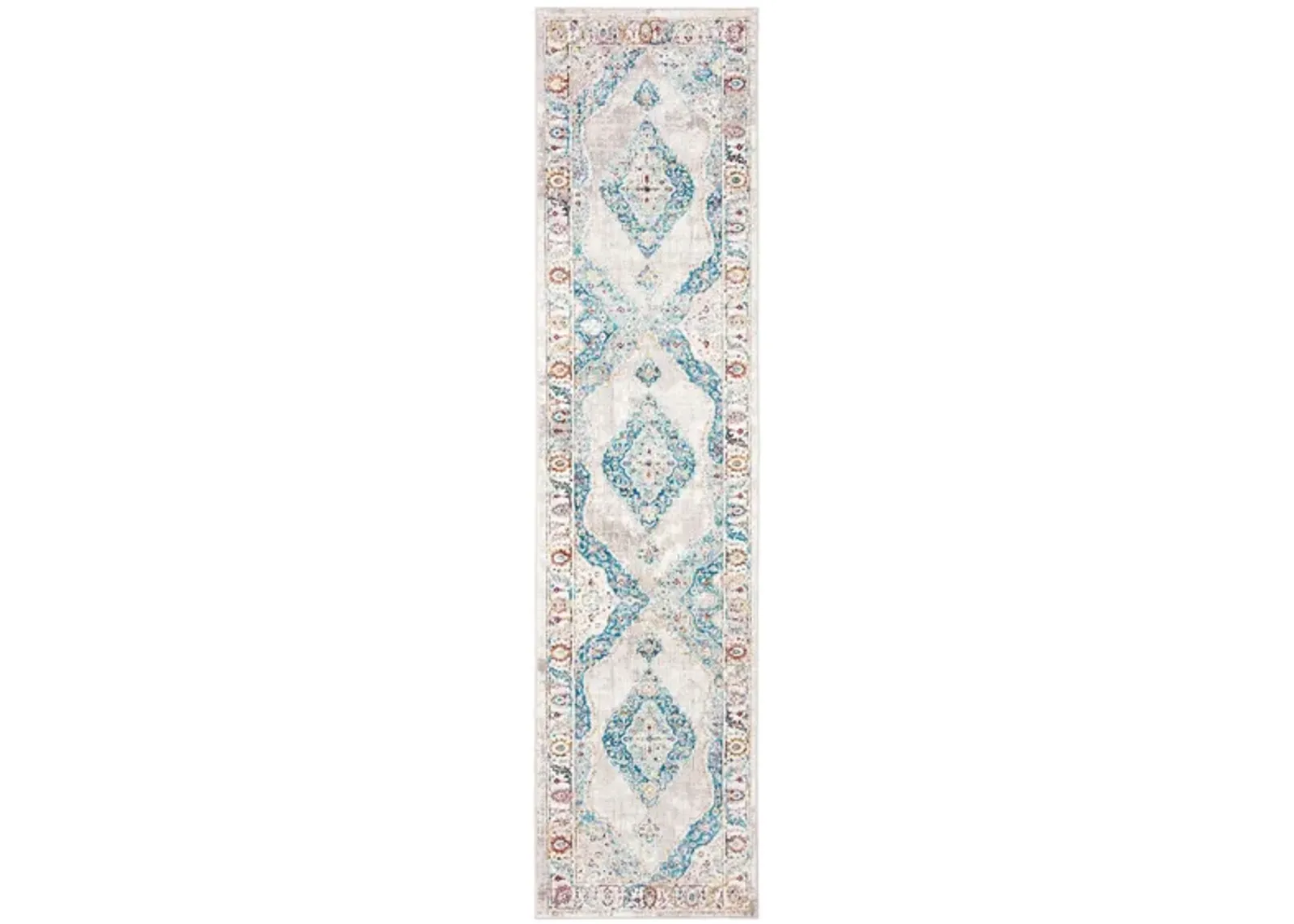 Aleesha Area Rug in Blue / Ivory by Safavieh