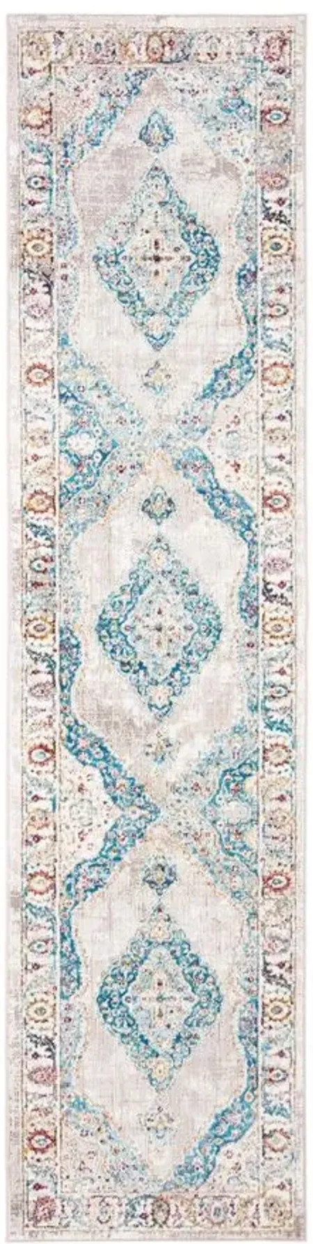 Aleesha Area Rug in Blue / Ivory by Safavieh