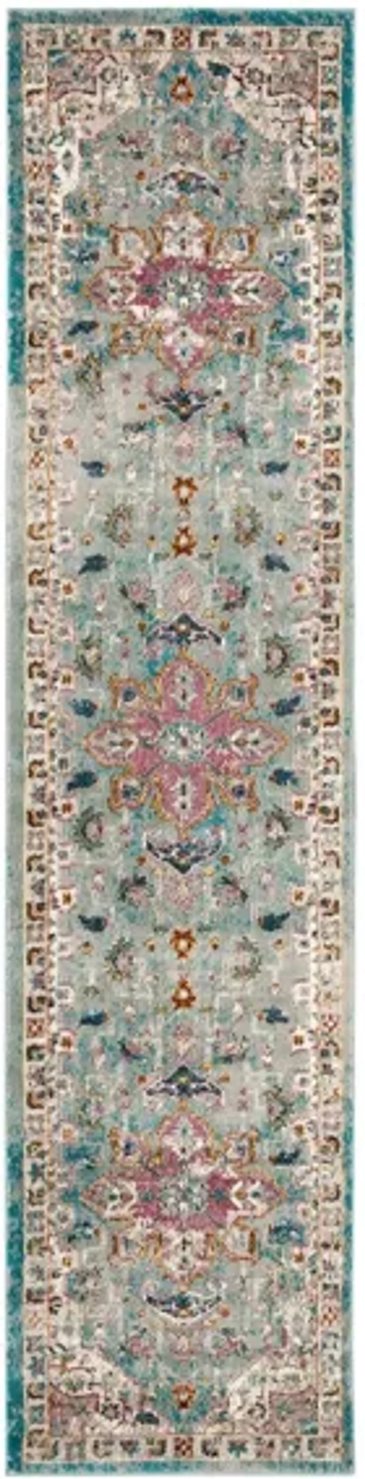 Aliza Area Rug in Green / Creme by Safavieh