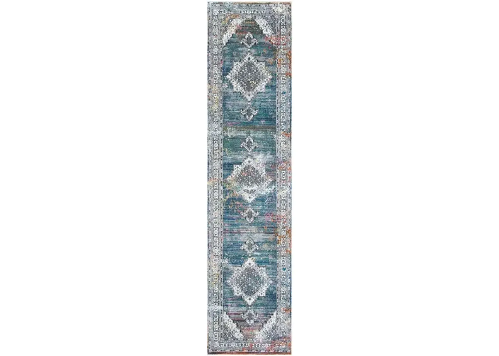 Aleyna Area Rug in Ivory / Blue by Safavieh