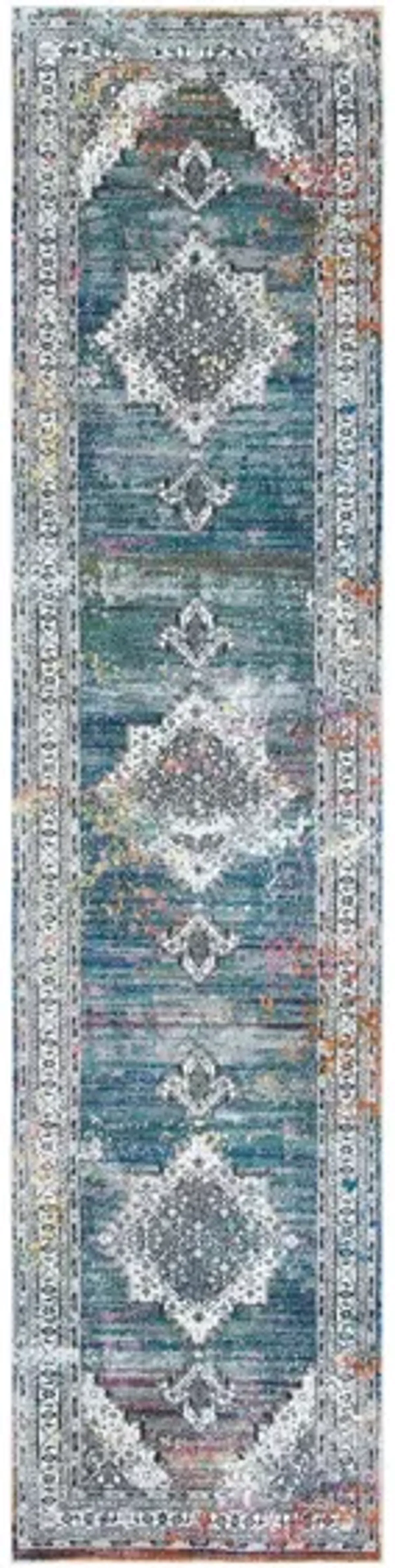 Aleyna Area Rug in Ivory / Blue by Safavieh