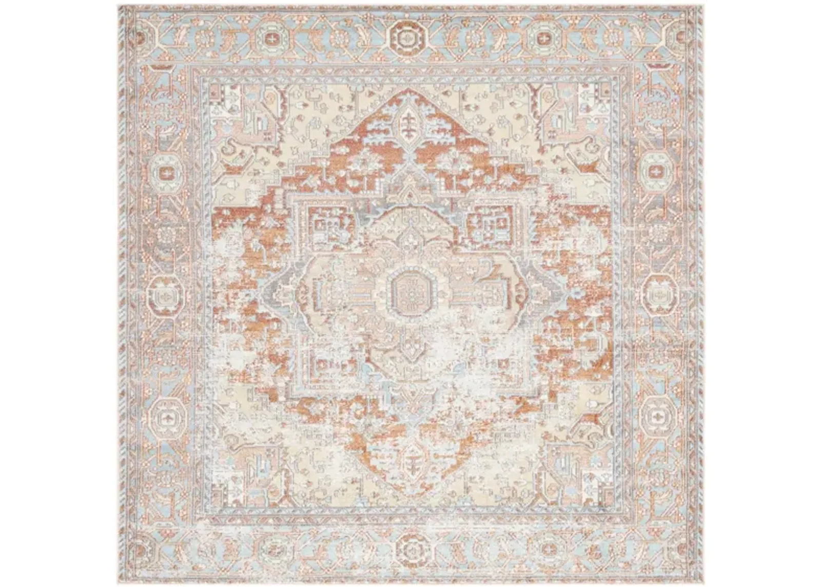 Aeson Area Rug in Rust / Taupe by Safavieh