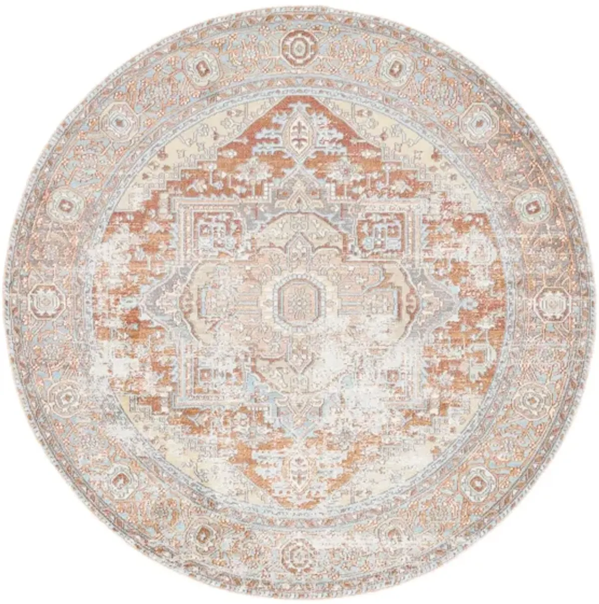 Aeson Area Rug in Rust / Taupe by Safavieh