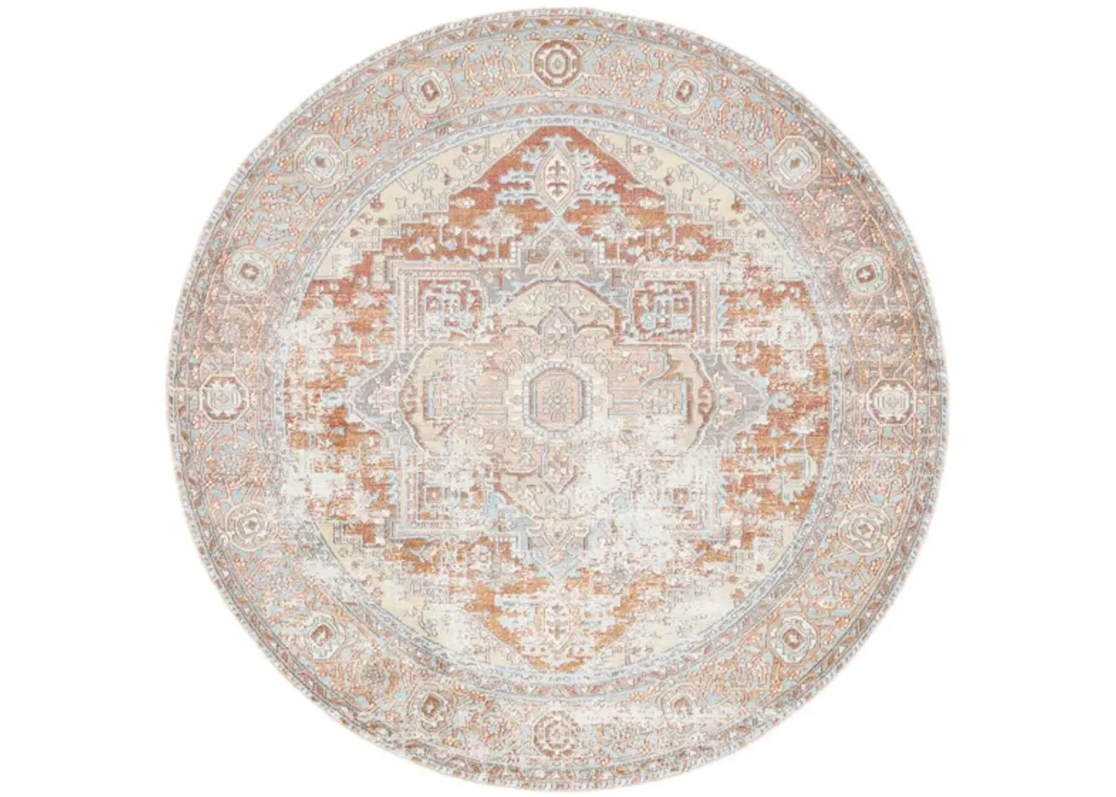 Aeson Area Rug in Rust / Taupe by Safavieh