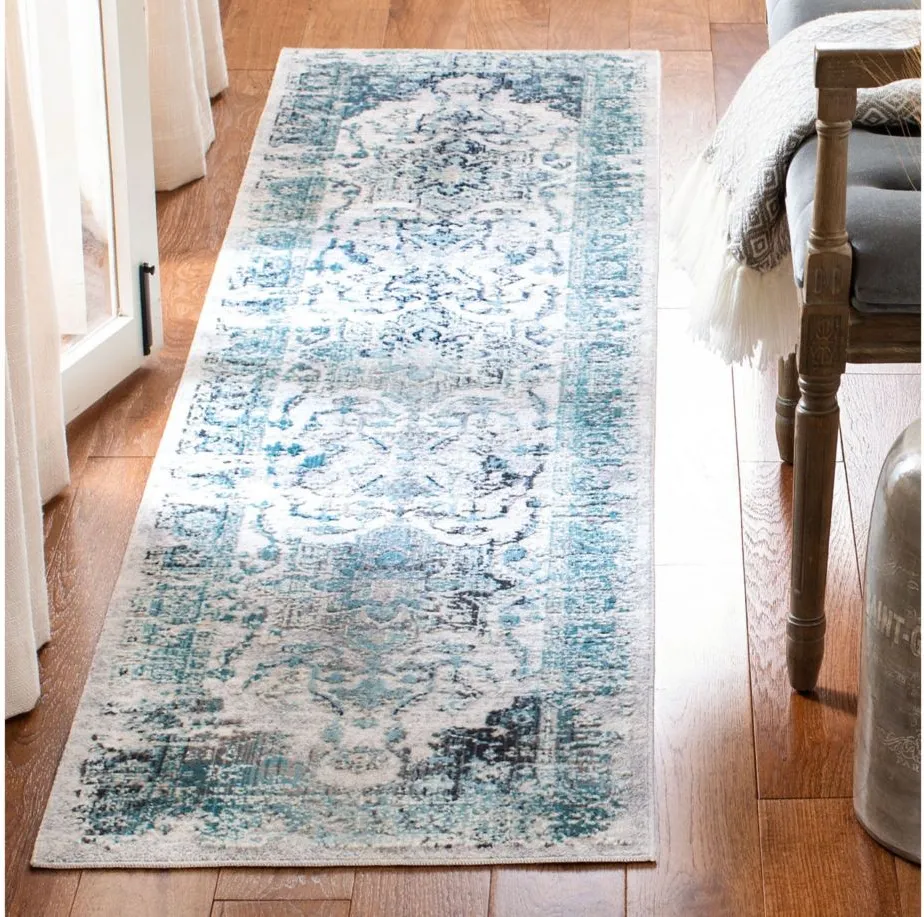 Alker Area Rug in Blue / Gray by Safavieh