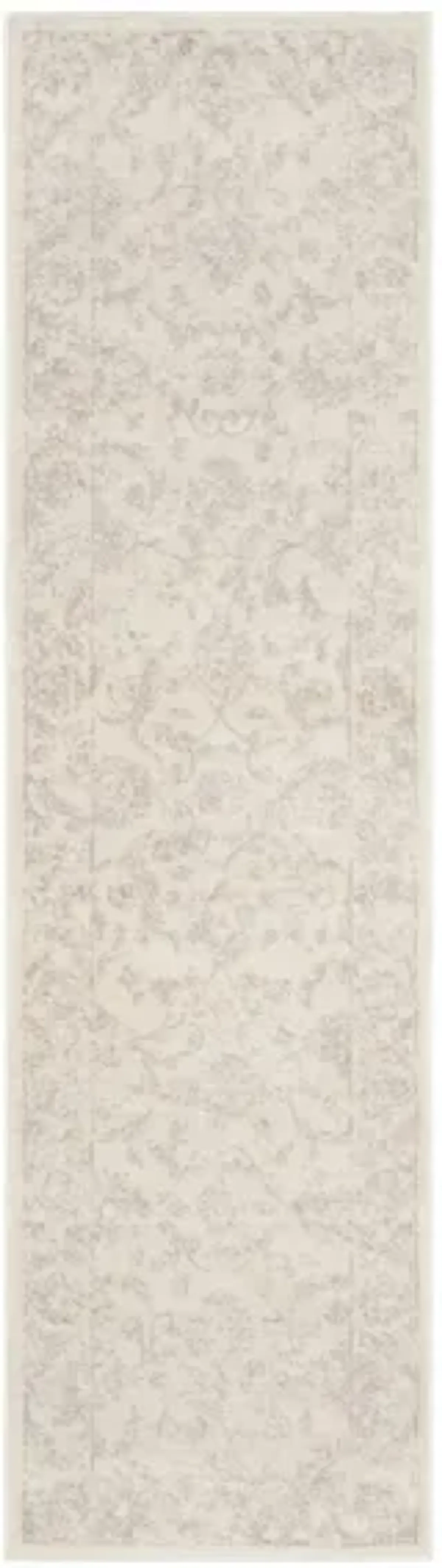 Carnegie Runner Rug in Cream / Light Gray by Safavieh