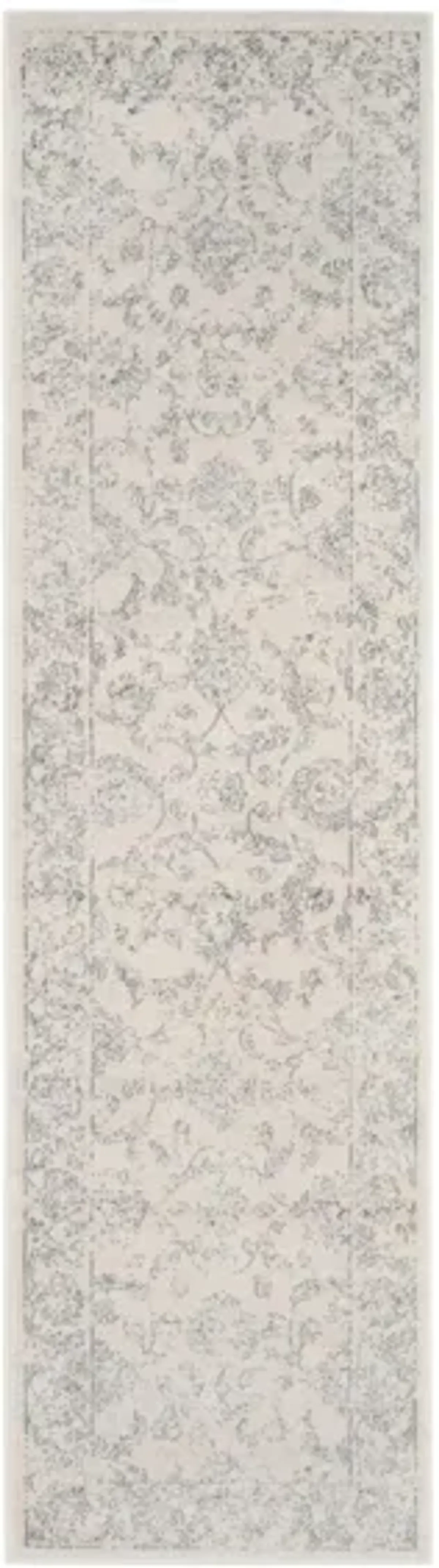 Carnegie Runner Rug in Cream / Gray by Safavieh