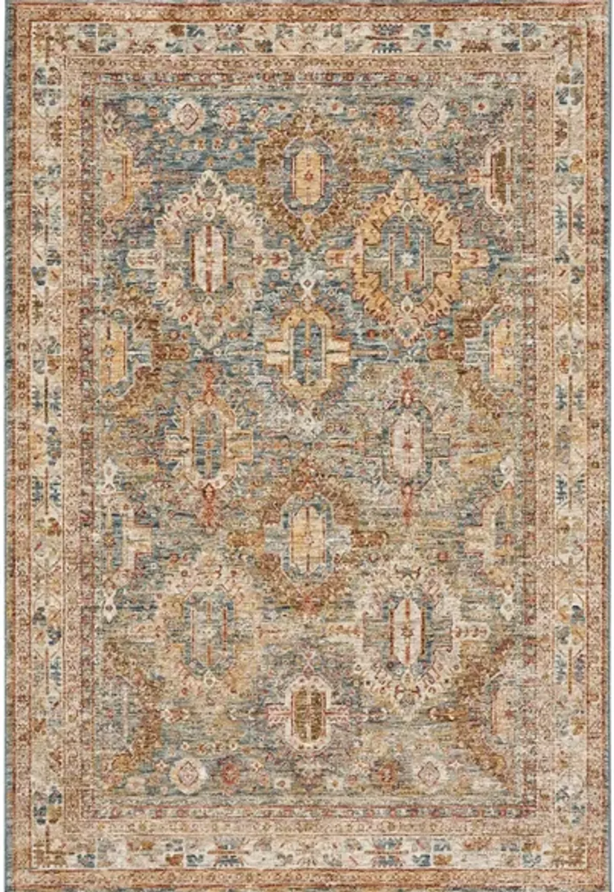 Cerro Area Rug in Blue by Nourison