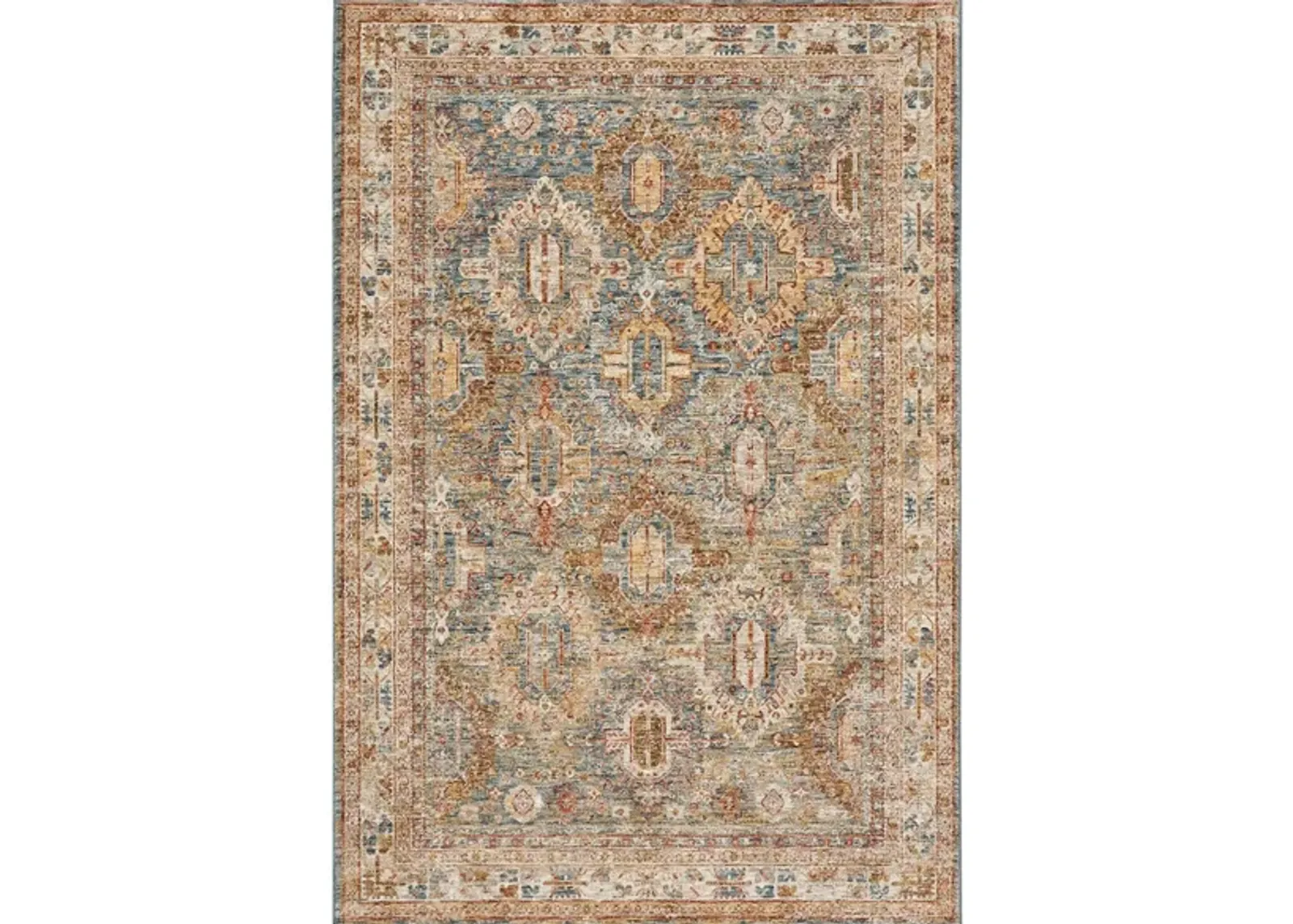 Cerro Area Rug in Blue by Nourison