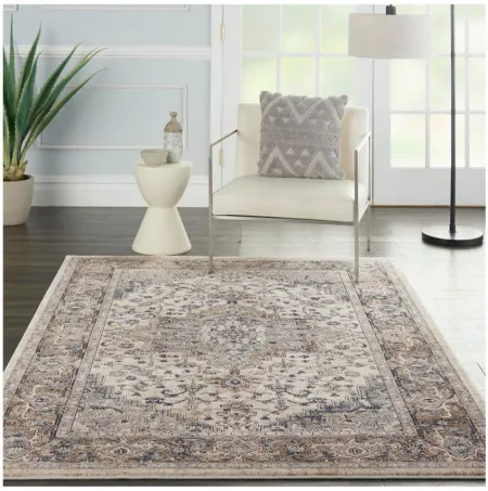 Grand Cayman Area Rug in Ivory / gray by Nourison