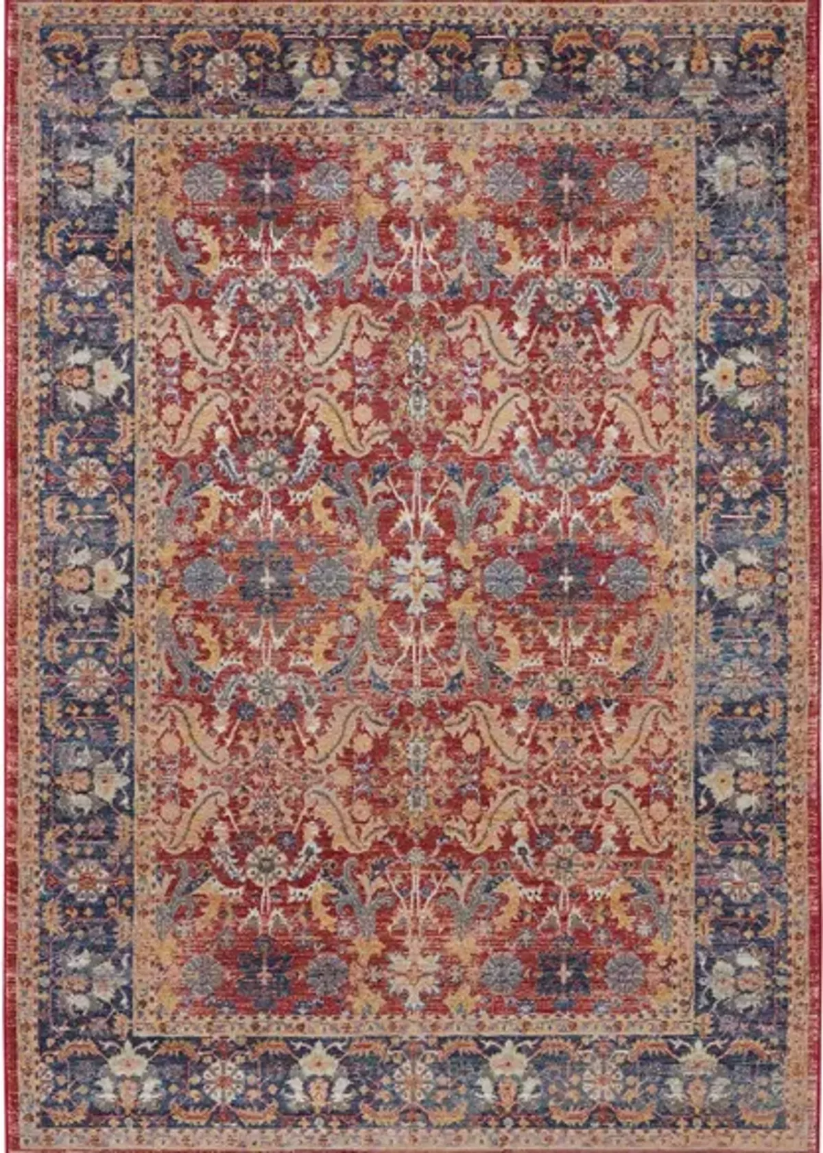 Dalton Area Rug in Red by Nourison