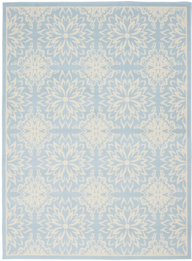 Jubilant Area Rug in Ivory/Light Blue by Nourison