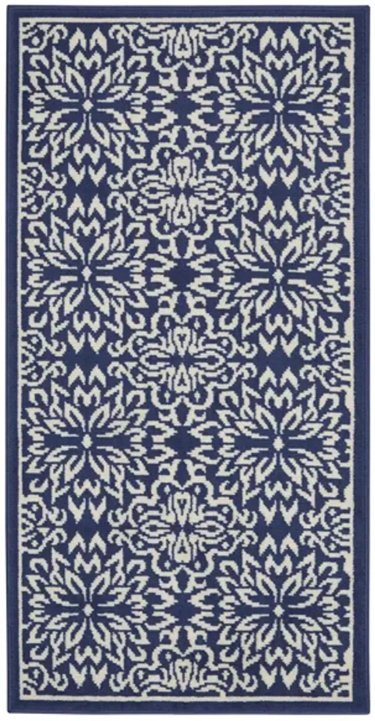 Jubilant Area Rug in Navy/Ivory by Nourison