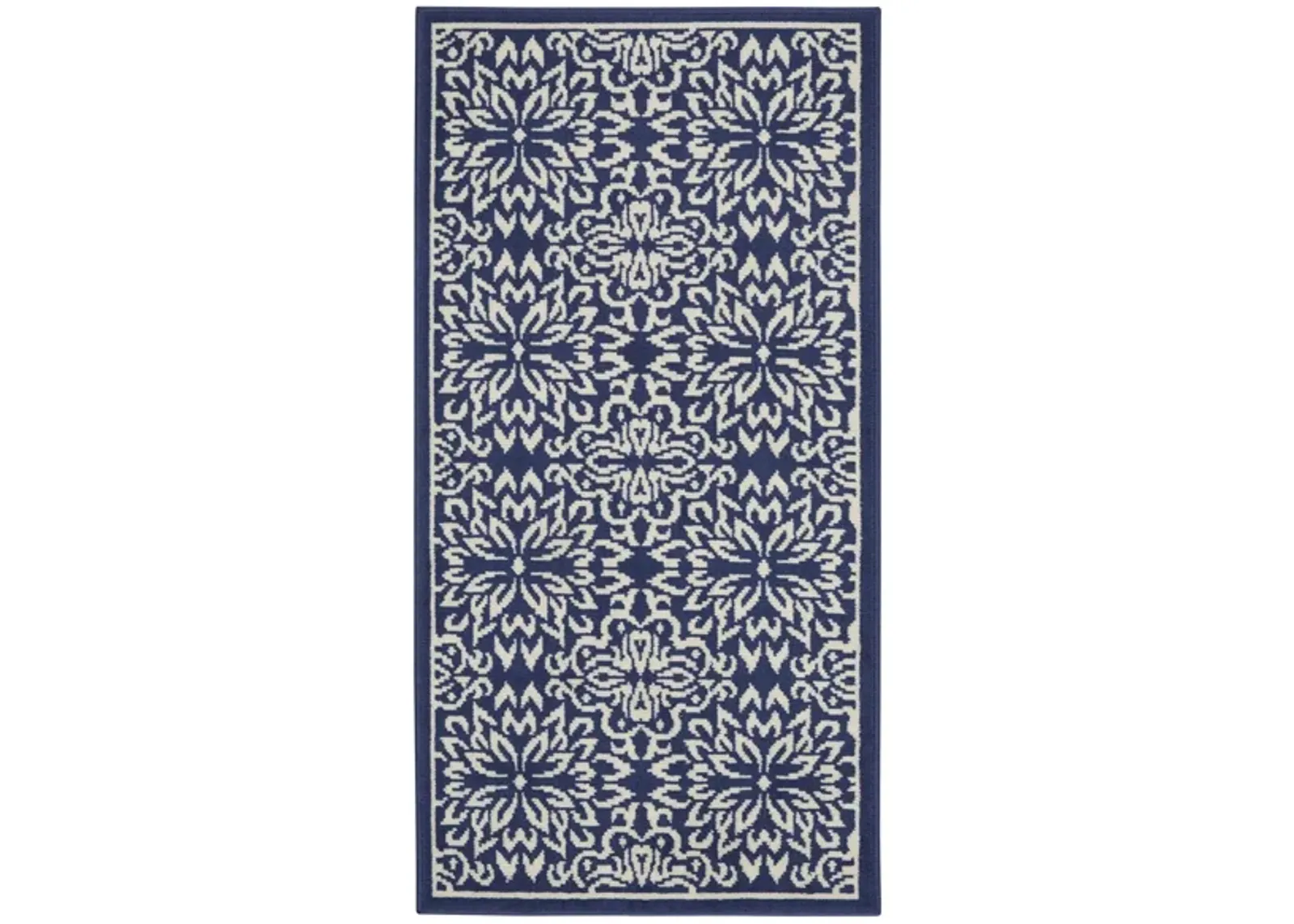 Jubilant Area Rug in Navy/Ivory by Nourison