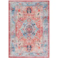 Rika Area Rug in Light Blue/Red by Safavieh