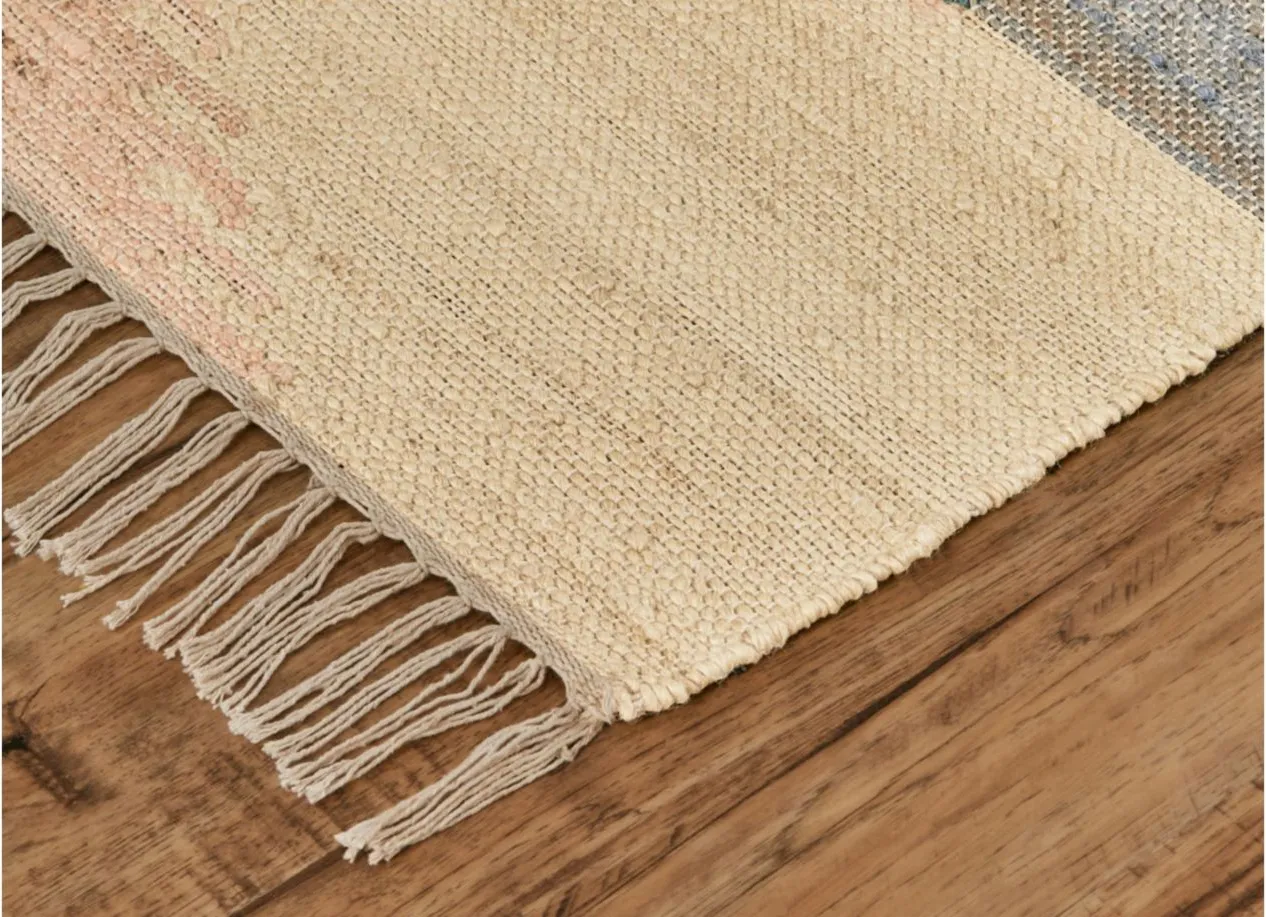 Savona Pastel Navajo Bohemian Area Rug in Buff Orange by Feizy