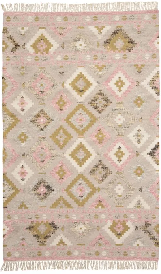 Savona Pastel Navajo Bohemian Area Rug in Sand by Feizy
