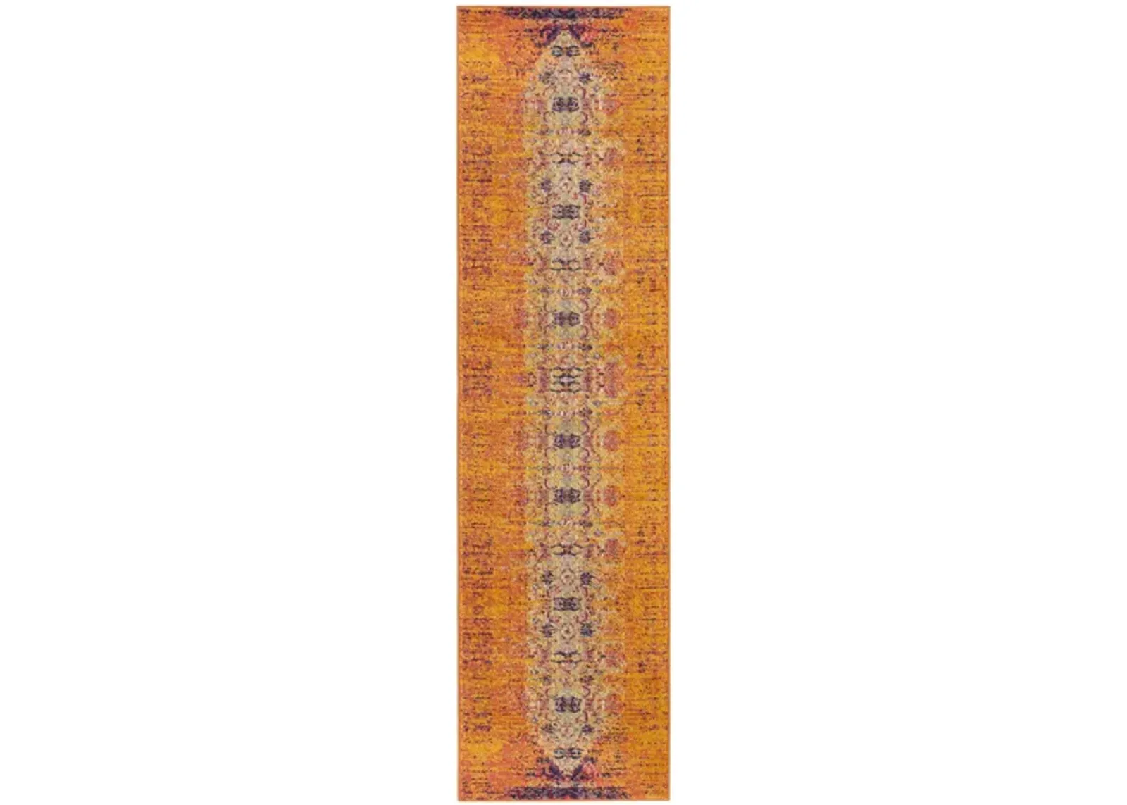 Monaco Runner Rug in Orange/Multi by Safavieh