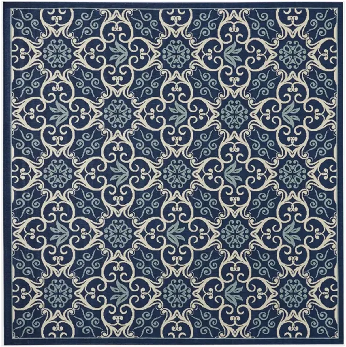 Caribbean Indoor/Outdoor Area Rug in Navy by Nourison