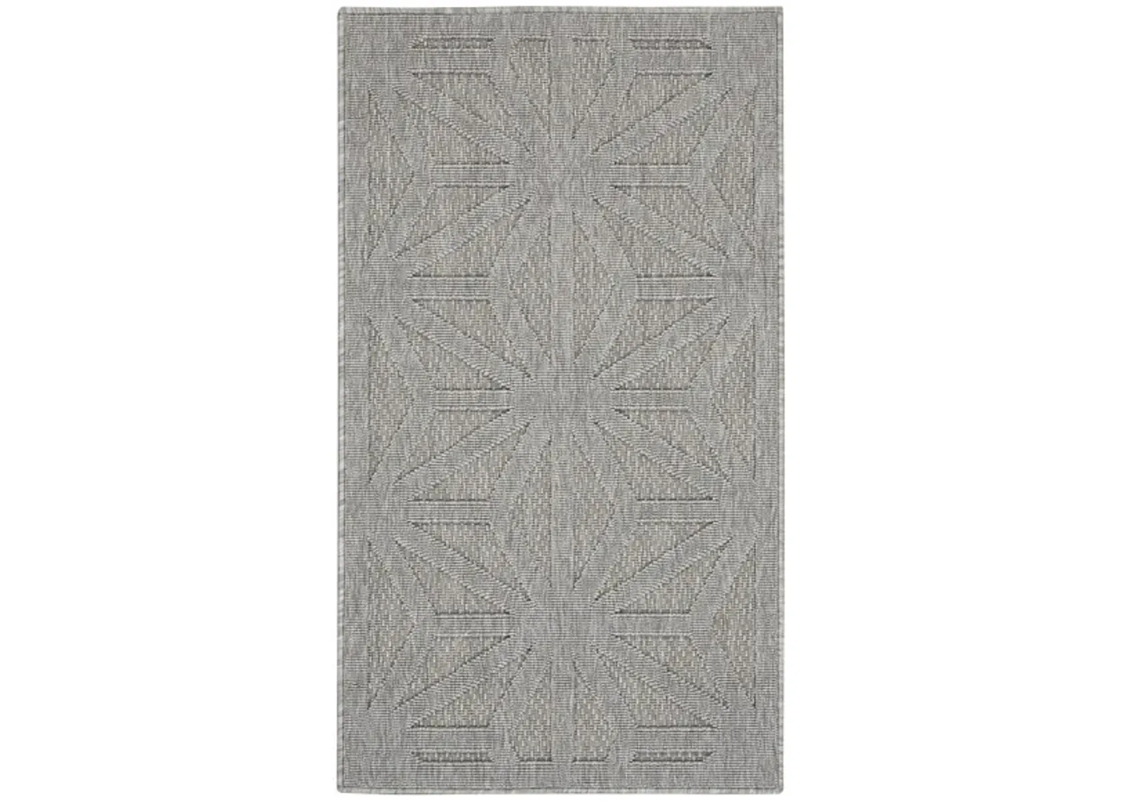 Cozumel Indoor/Outdoor Area Rug in Lt Grey by Nourison