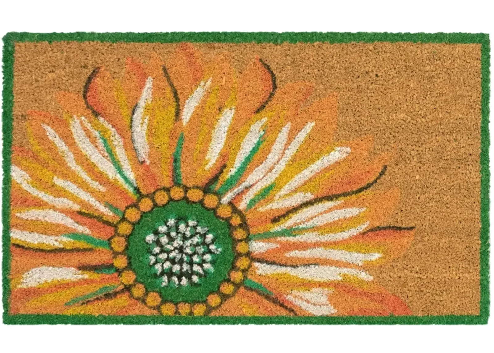 Liora Manne Natura Sunflower Outdoor Mat in Yellow by Trans-Ocean Import Co Inc