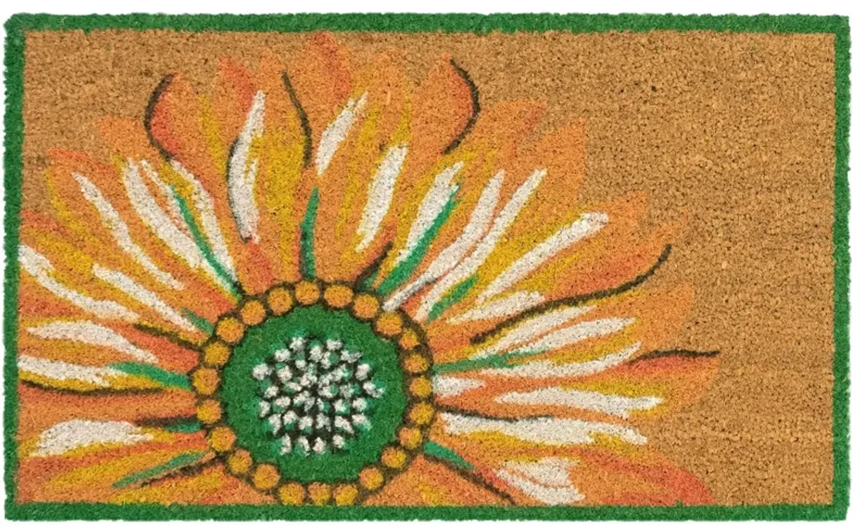 Liora Manne Natura Sunflower Outdoor Mat in Yellow by Trans-Ocean Import Co Inc