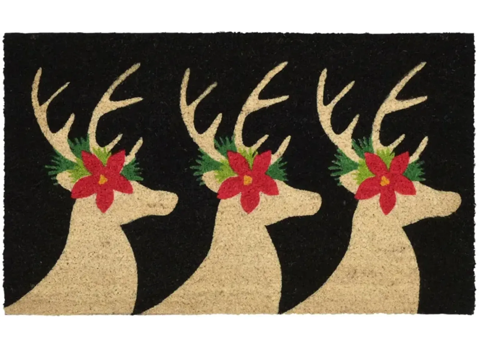 Liora Manne Natura Deer Outdoor Mat in Black by Trans-Ocean Import Co Inc