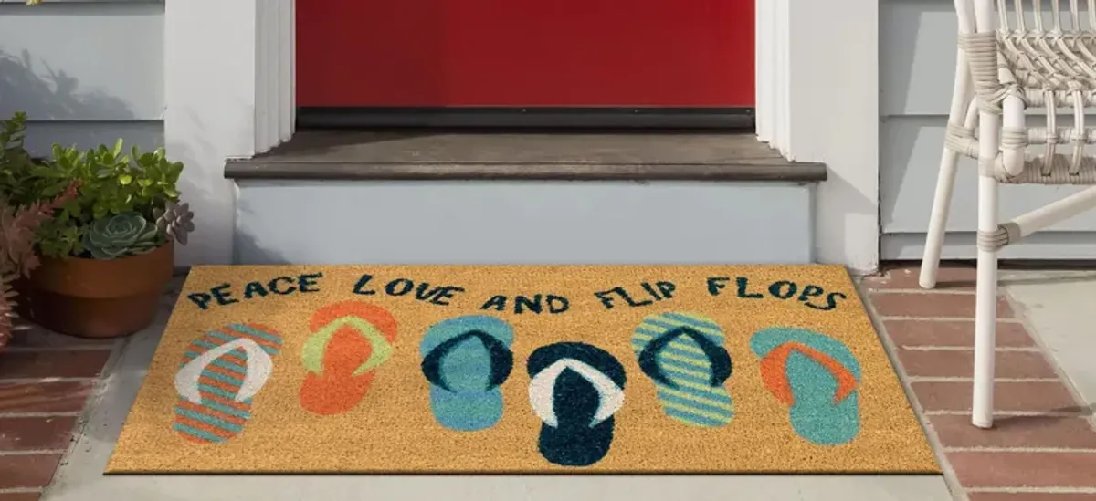 Liora Manne Natura Flip Flops Outdoor Mat