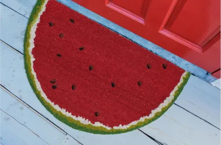 Liora Manne Natura Watermelon Outdoor Mat in Red by Trans-Ocean Import Co Inc