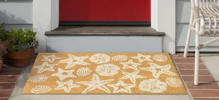 Liora Manne Natura Shells Outdoor Mat in Wheat by Trans-Ocean Import Co Inc