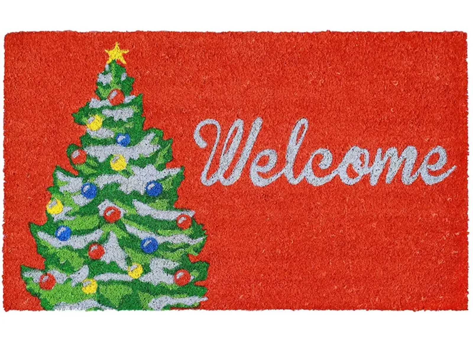 Liora Manne Natura Winter Welcome Outdoor Mat in Red by Trans-Ocean Import Co Inc