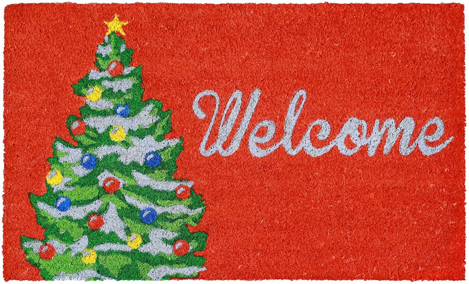 Liora Manne Natura Winter Welcome Outdoor Mat in Red by Trans-Ocean Import Co Inc