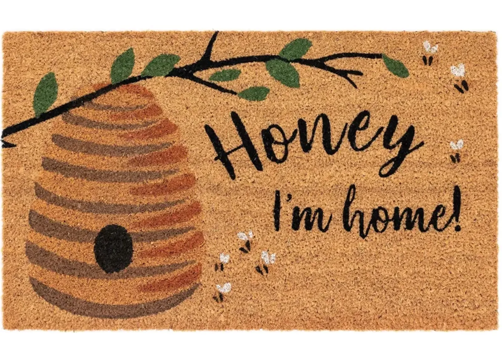 Liora Manne Natura Honey I'm Home Outdoor Mat in Natural by Trans-Ocean Import Co Inc